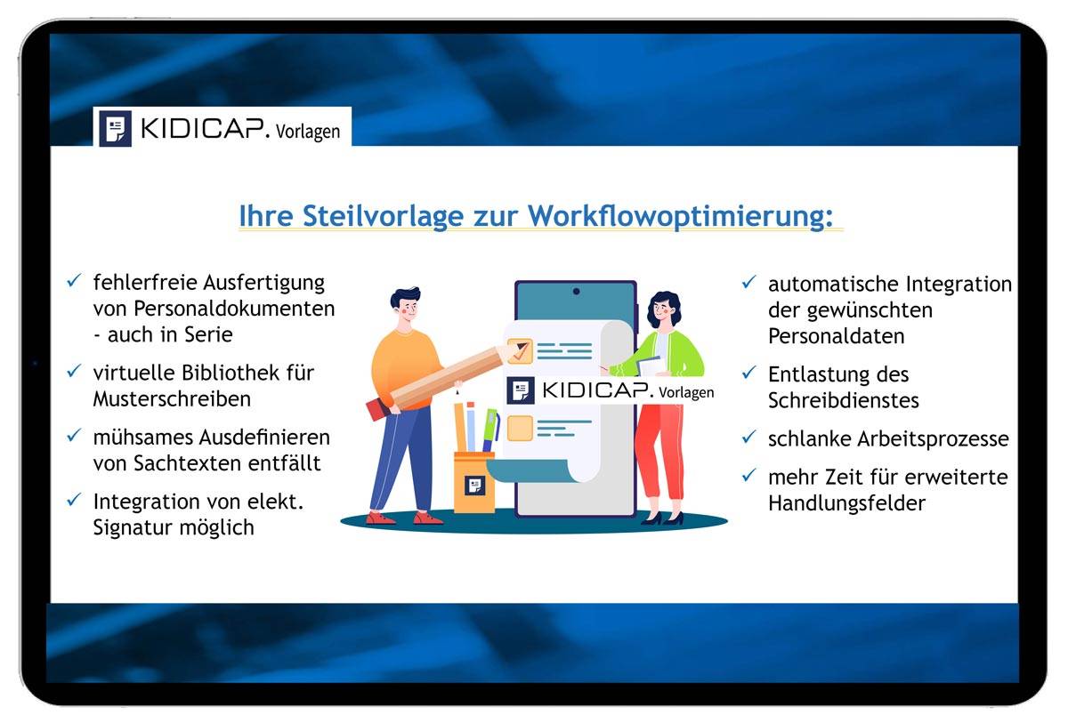 KIDICAP Vorlagen